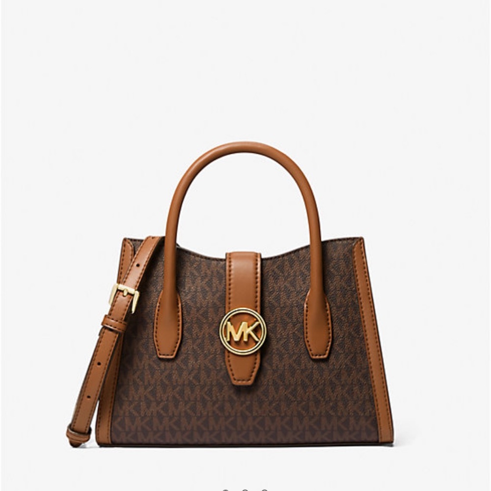 MICHAEL KORS
Gabby Small Logo Satchel
COLOR BROWN
NWT - Picture 1 of 3